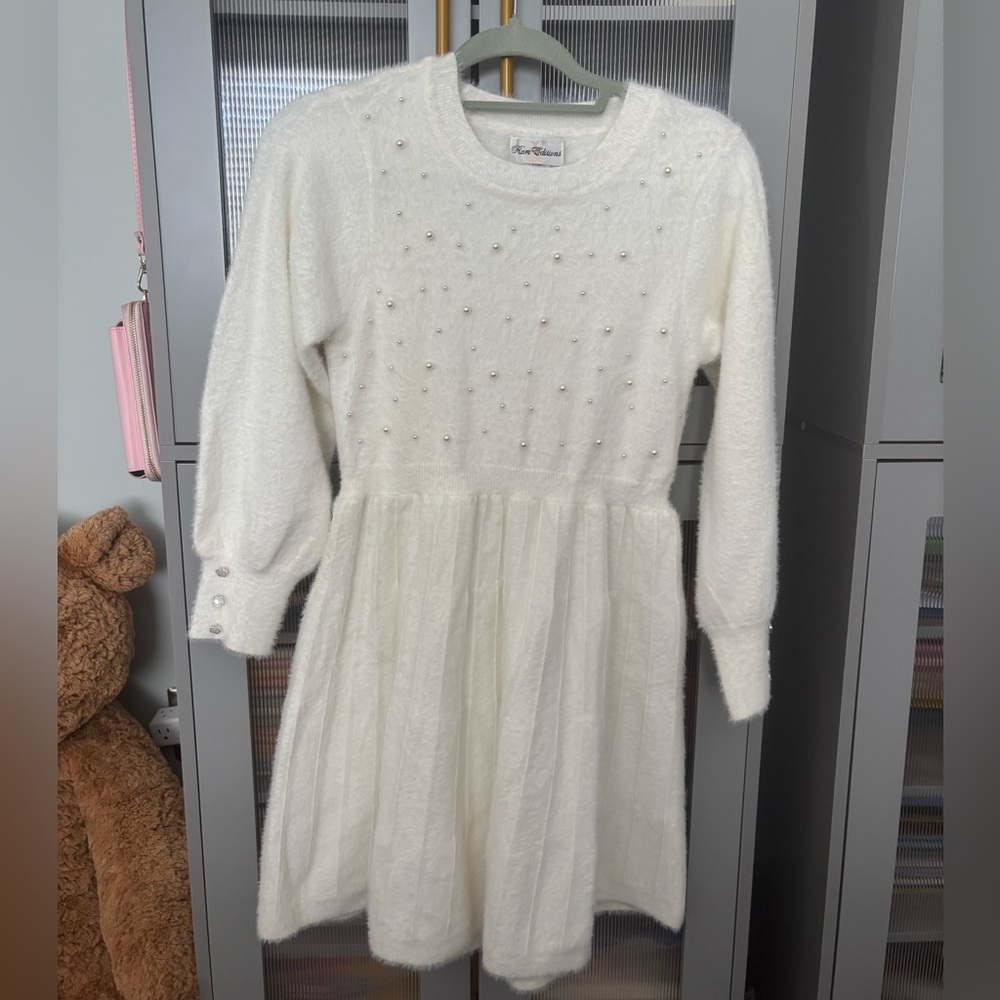 Rare Editions White Formal Kids Dress
